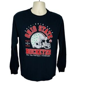 Ohio State Buckeyes Long Sleeve Championship T-Shirt Men's Size M